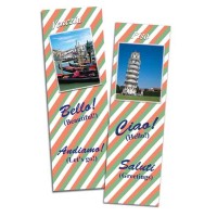 Bilingual Bookmarks in Italian and English - set of 6